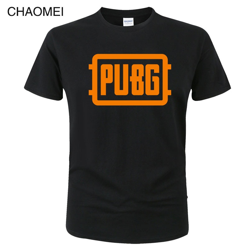 New Fashion Style Pubg T Shirt Mens Hot Game Pubg T Shirt Casual Short Sleeve Top Black Shopee Singapore