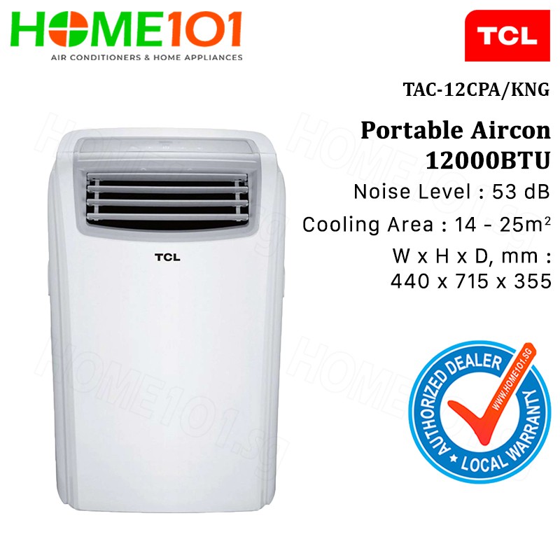 TCL Portable Aircon 12000BTU TAC12CPA/KNG Shopee Singapore