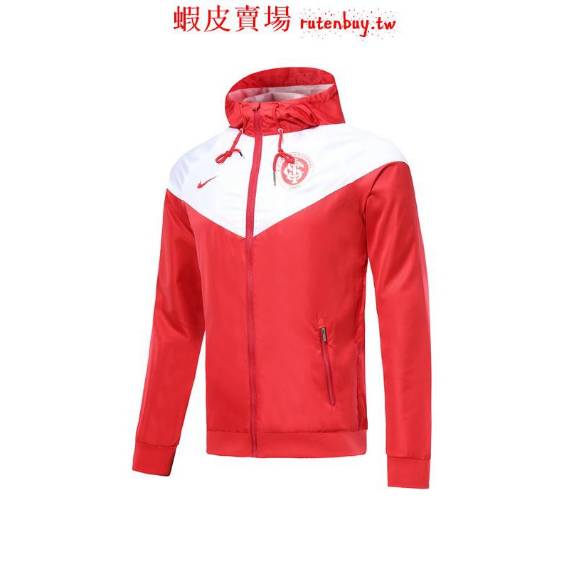 red and white windbreaker nike