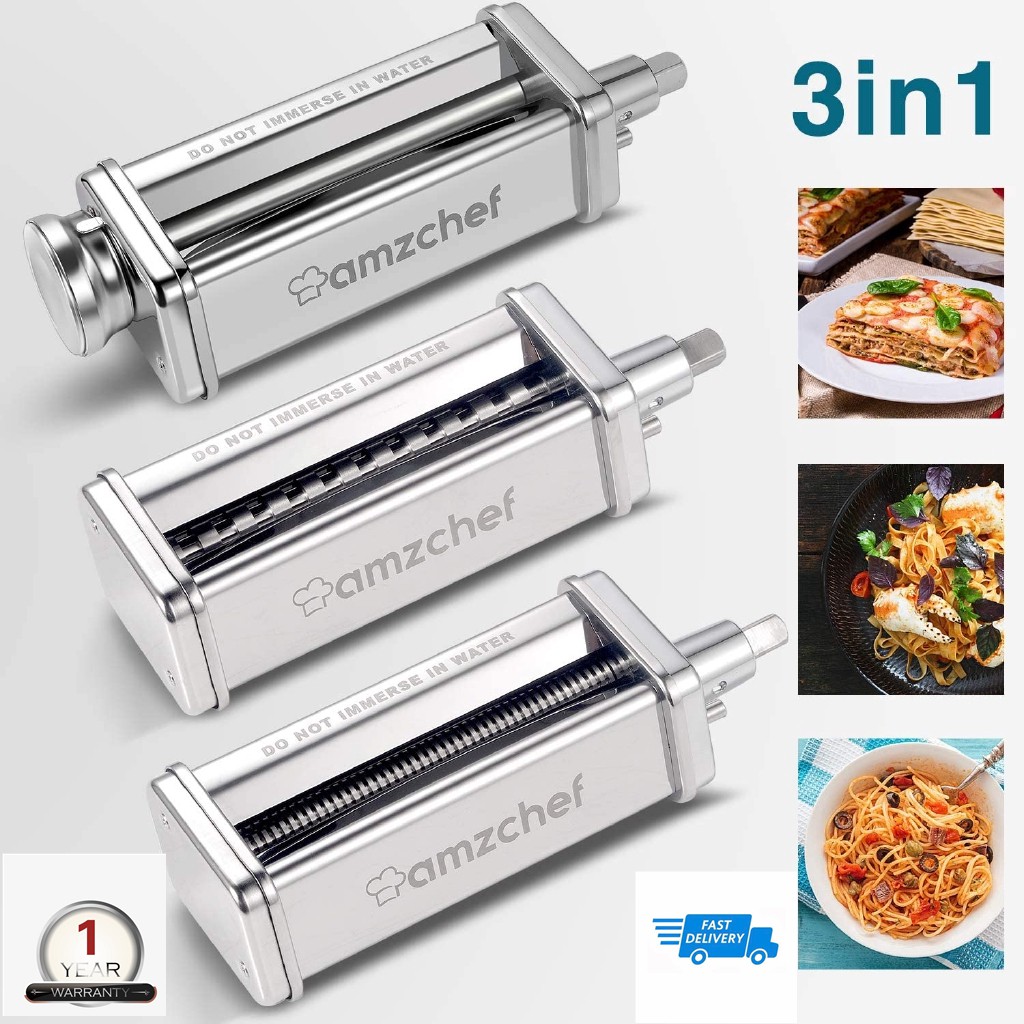 AMZCHEF Stainless Steel Pasta Maker Accessories,Included Pasta Sheet