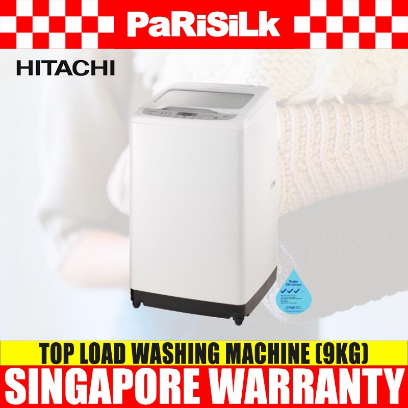Hitachi SF90XA Top Load with Glass Top Washing Machine (9kg) Shopee
