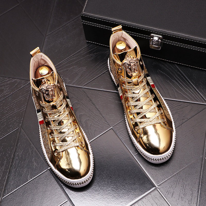 gold nike mens shoes