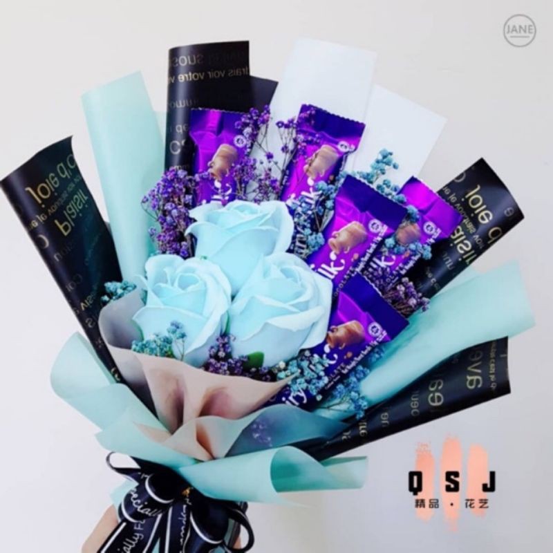 Chocolate Bouquet Blue Red Series Shopee Singapore