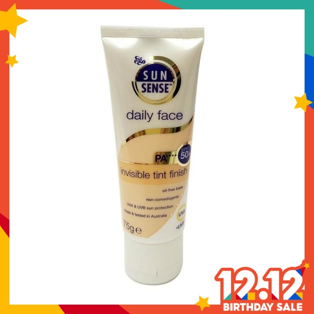 sunsense daily face invisible tint finish