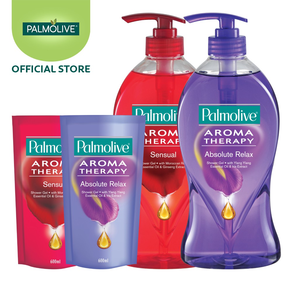 Palmolive Aroma Therapy Shower Gel Value Bundle (2 x 750ml + 2 x 600ml