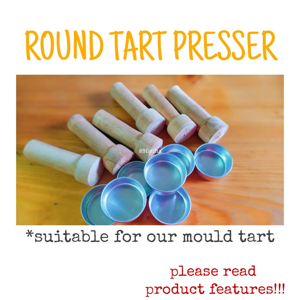 Round Tart Presser for 4cm Mould / Penekan Tart Bulat 4cm (Straight Edge) Shopee Singapore