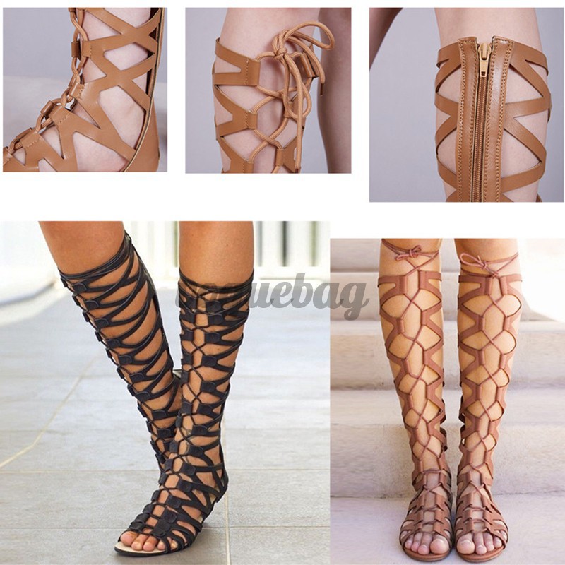 knee high gladiator sandals