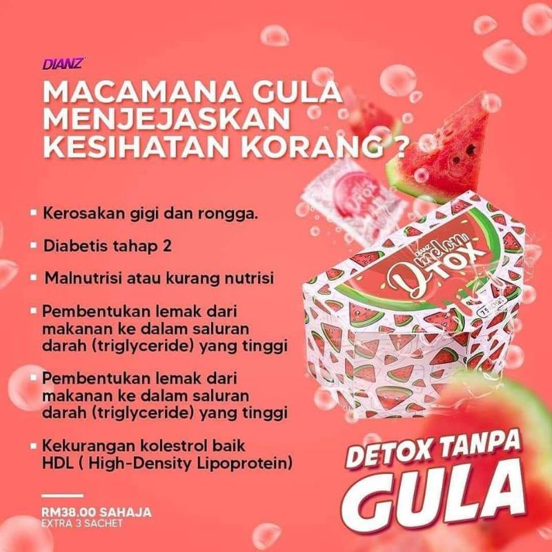 Dianz Detox Melon Ori Hq Shopee Singapore