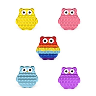 Fidget Pop It Toy Owl Style Sensory Pushs Bubble Board Game Toys Anxiety Stress Reliever for  Kids Adults