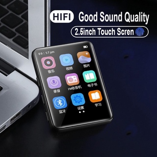 【Support 128GB】Touch Screen MP3 Music Player Bluetooth 5.0 Walkman 2.5 Inch Touch Screen FM Radio Media Play Recorder MP4