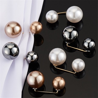 Image of thu nhỏ Clothes Buckle Pants Waist Button Pearl Brooch Anti-glare Pin for Clothes Dress Pants #2