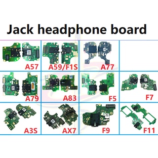 Jack headphone board for oppo A3S F5 youth F7 F9 Pro F11 F1S A57 A59 A77 A79 A83 A91