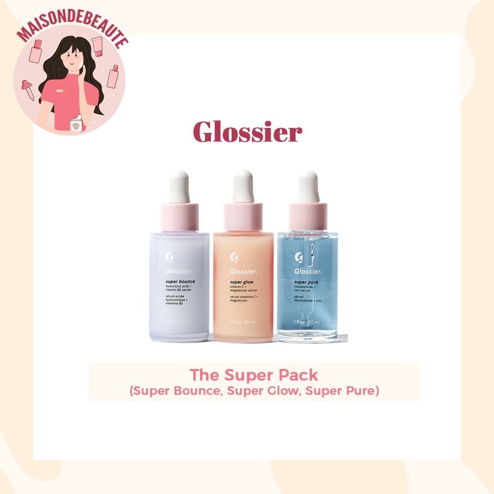 Glossier The Super Pack Super Pure / Super Bounce / Super Glow Serum