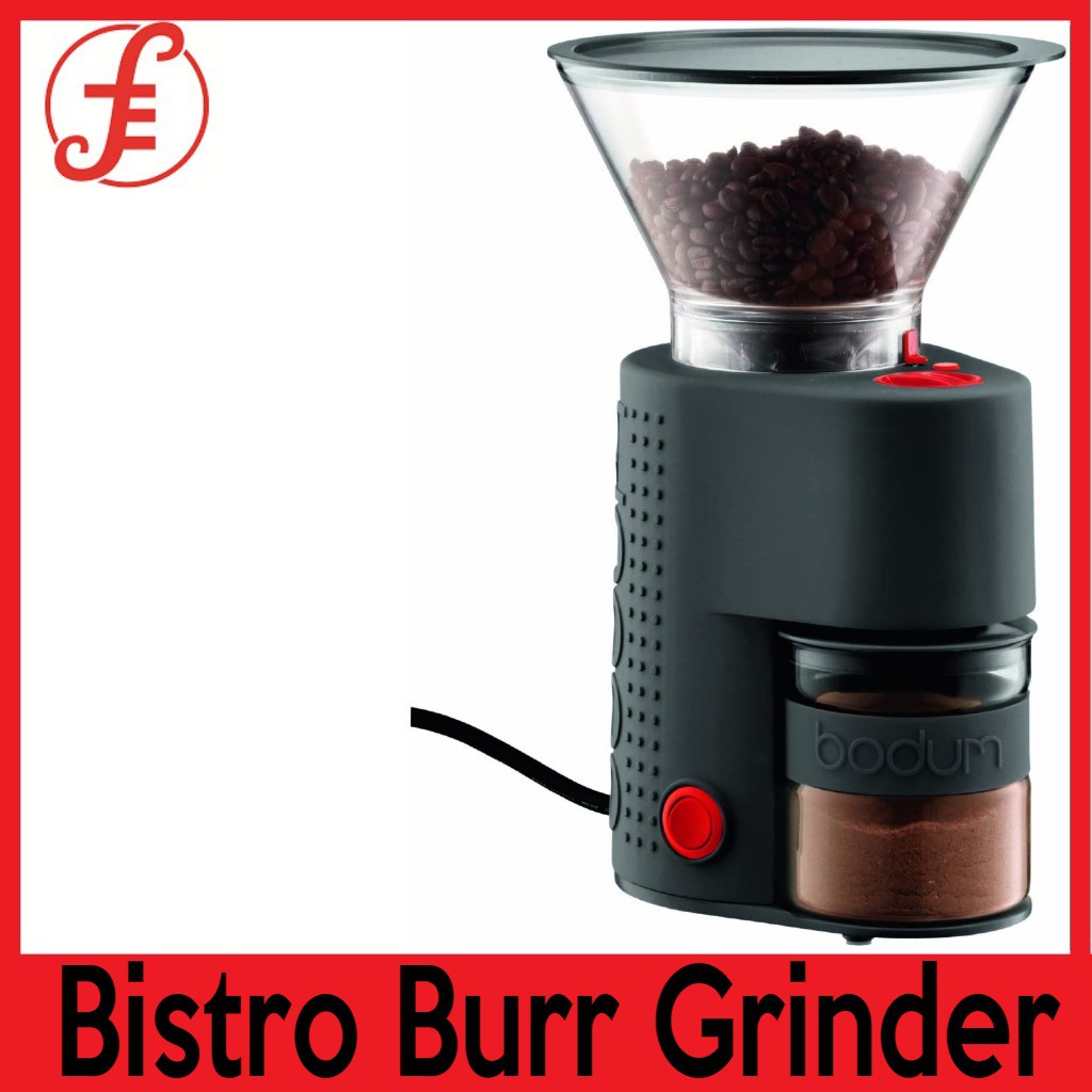 Bodum Bistro Burr Grinder Electronic Coffee Grinder With Continuously Adjustable Grind Black Coffee 10903 01euro 3 Shopee Singapore