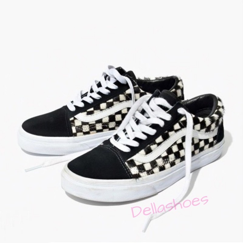 girls black and white vans