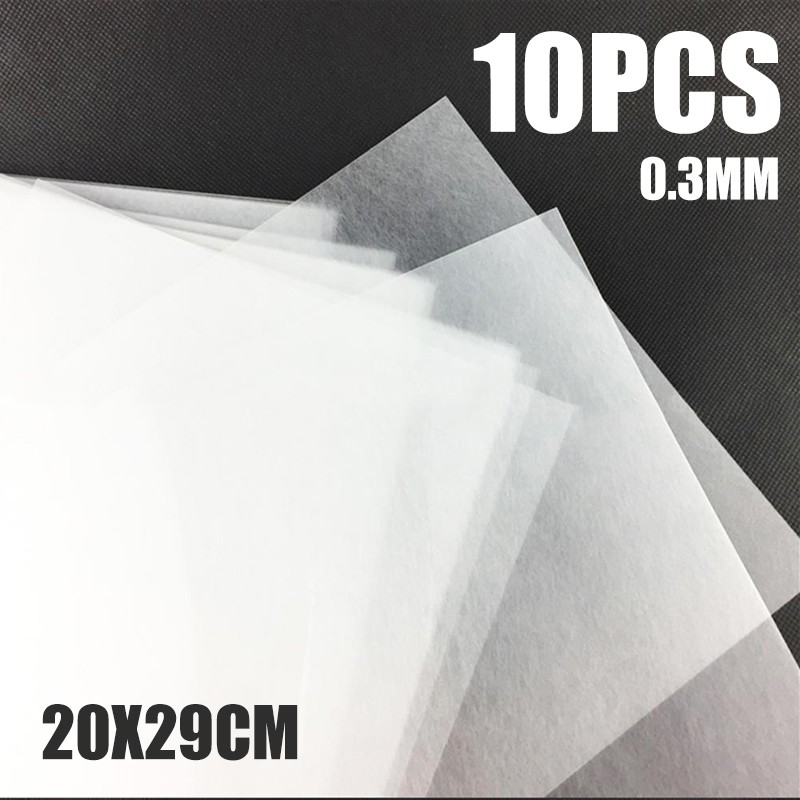 10x Heat Shrink Paper Film Sheets for DIY Jewelry Making Craft Rough Polish 