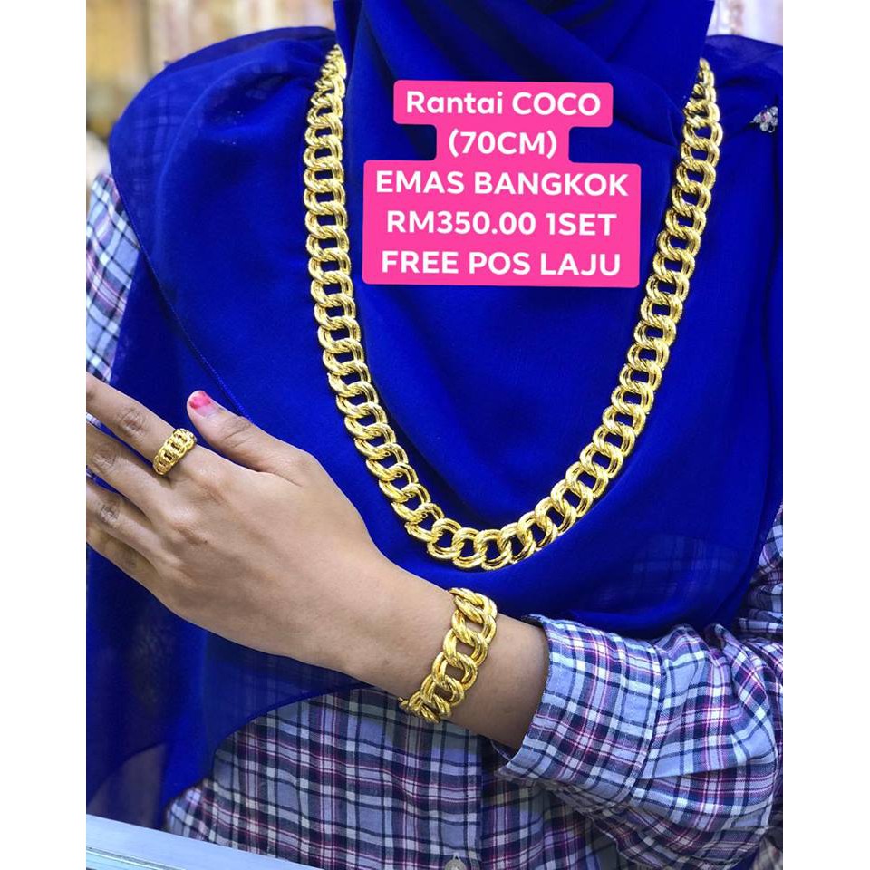 Bangkok Gold Coco Chain Set Singapore