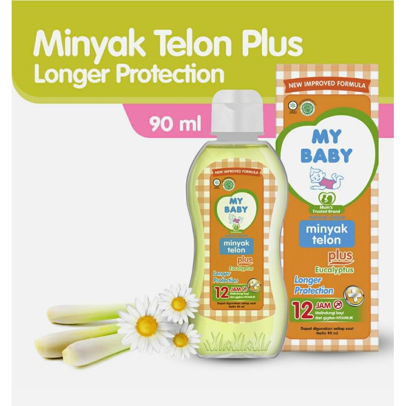 My Baby Oil Telon Plus Longer Protectiom 90ml | Shopee Singapore