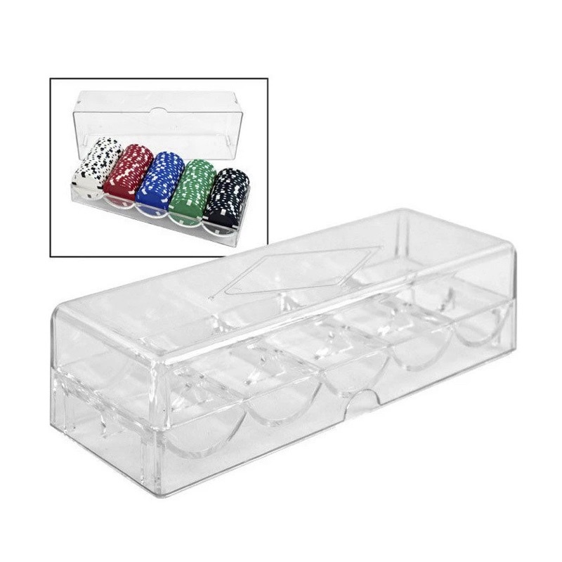 100 Casino Clear Acrylic Chip racks  NEW-  **Free Shipping**  