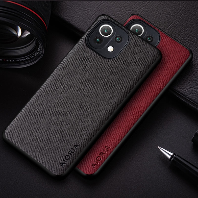 Xiaomi mi 11 lite 5G NE case cover Textile material Good touching feel