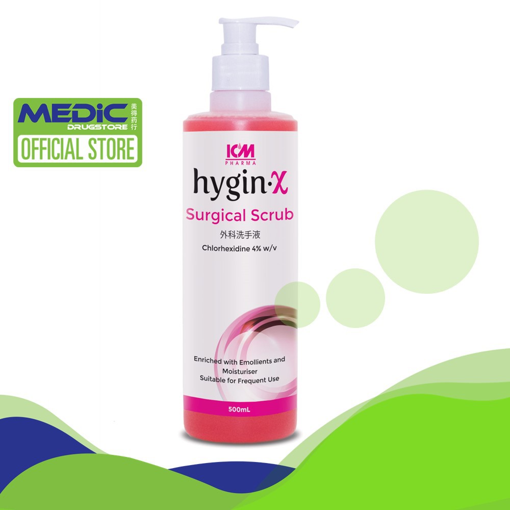 [Bundle of 2] ICM Pharma Hygin-X Surgical Soap Solution 500ml | Shopee ...