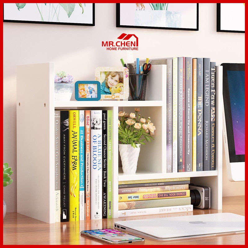 Space Saving Wooden Book Shelf Simple, Small One Shelf Bookcase