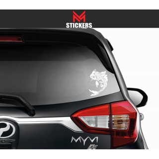 IKAN KOI FISH JAPAN CAR STICKER MYVI AXIA HILUX WAJA WIRA 