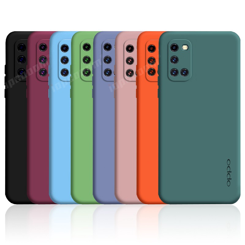 Casing Official Original Silicone Full Protection Soft Camera Protection Case Oppo A52 A92 A53 A32 A9 2020 A5 2020 Reno 4z Cover Shopee Singapore 
