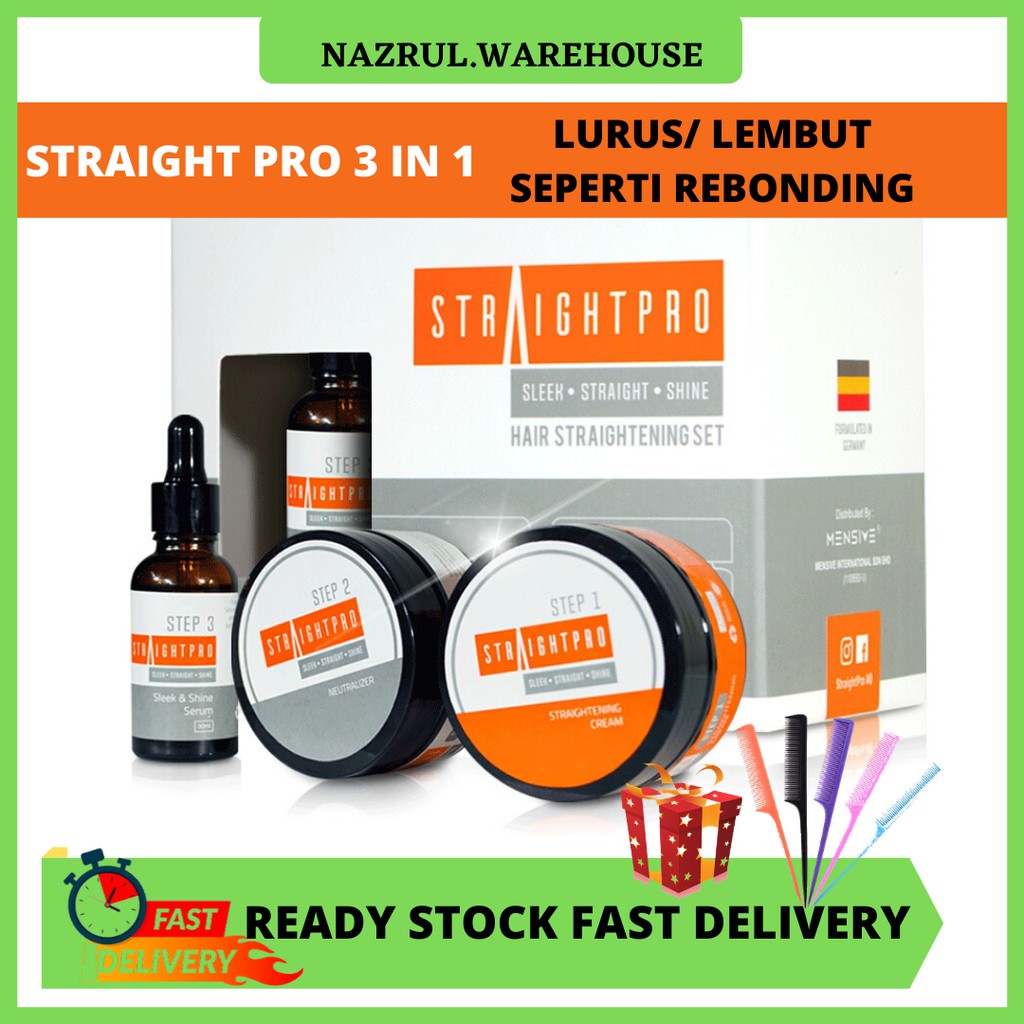 FAST DELIVERY Straight Pro Pelurus Rambut  Tanpa  Rebonding  