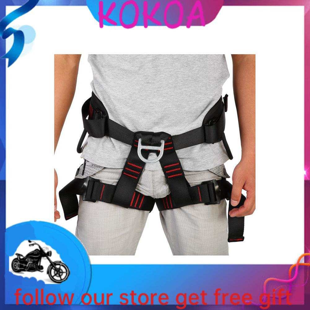 Outdoor Heavy Duty Tree Climbing Rappelling Belt Rigging Rock Harness Safety