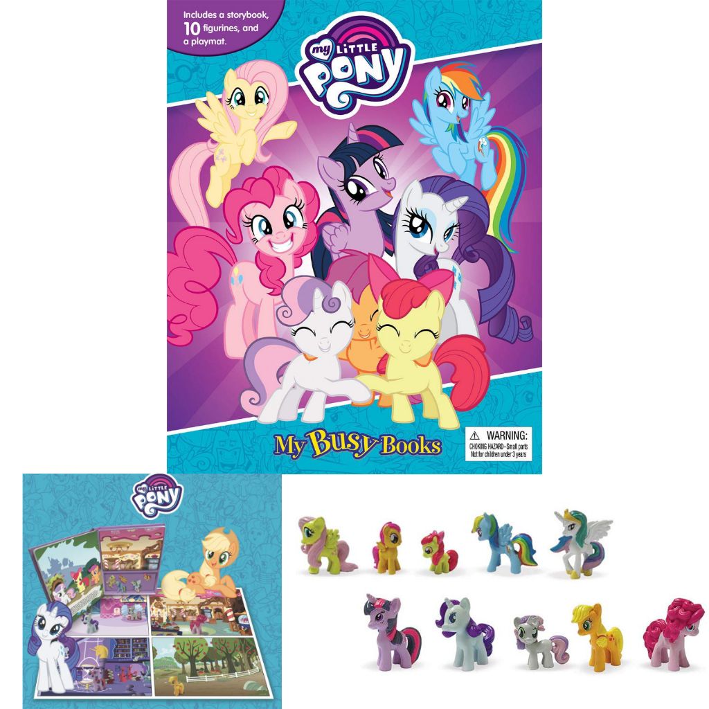 my little pony book with figurines