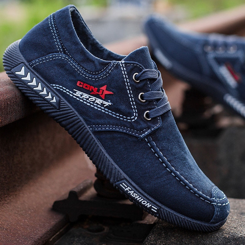mens denim canvas shoes