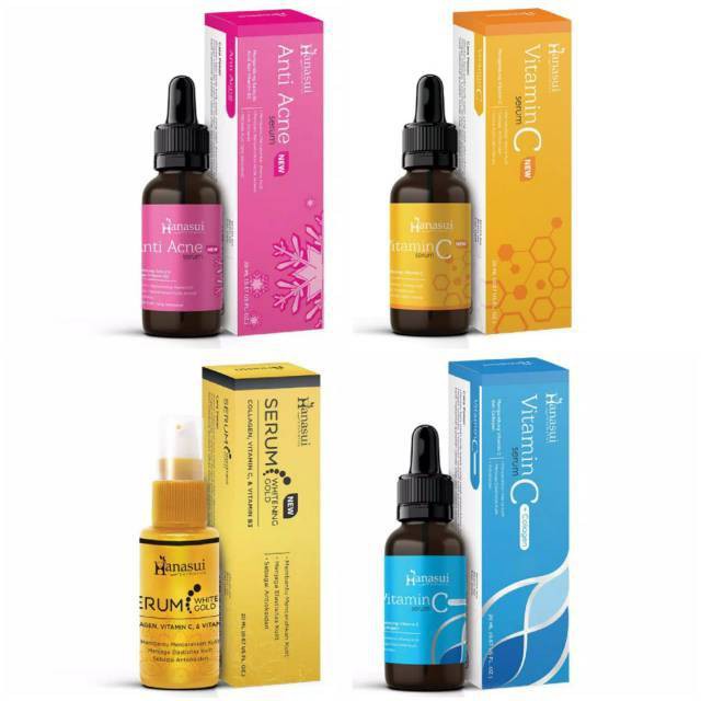 Hanasui Serum Series Vit C Collagen Anti Acne Serum Vitamin C Serum Ailin Gold Whitening Singapore