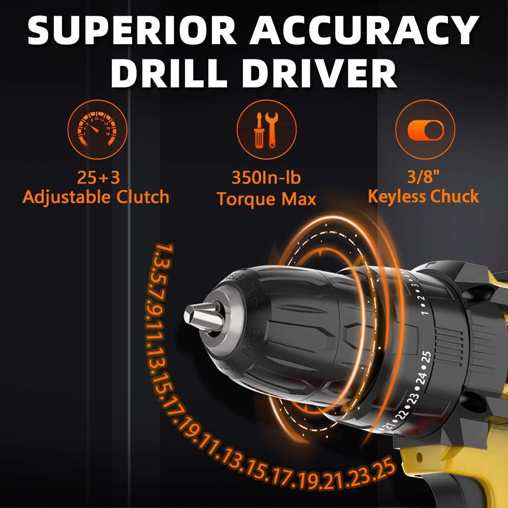 ️CNY ️KEELAT 36V Cordless Electric Screwdriver Drill Cordless Portable