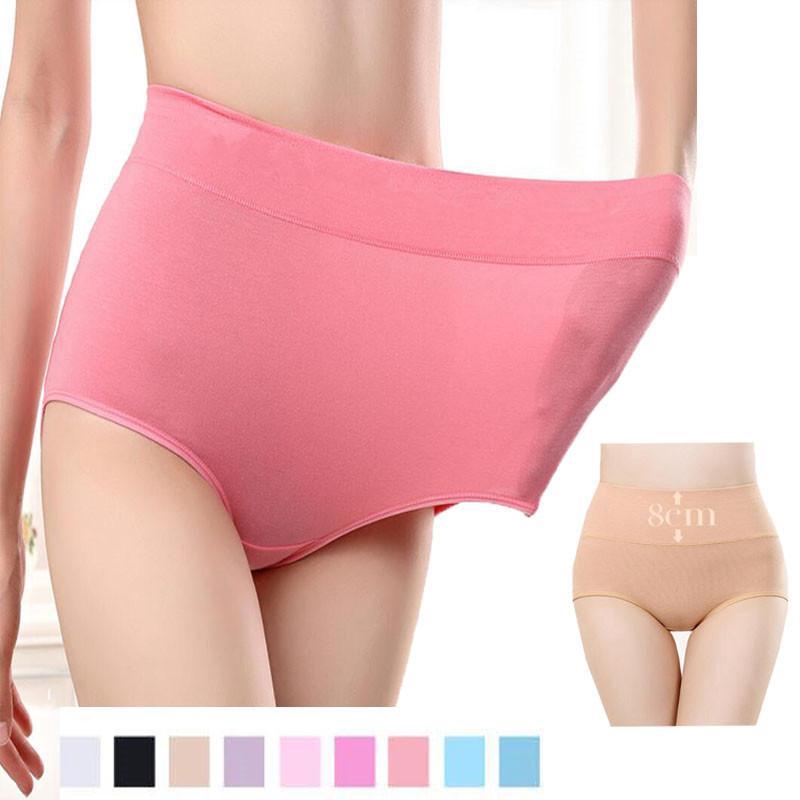 40 100kg Panties Underwear Women Cotton High Waist Ladies Panty Plus Size M L Xl 2xl 3xl