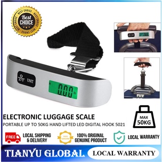 High Precision Portable scales LCD Mini Luggage Electronic scales Thermometer 50kg Capacity Hanging Digital Weighing