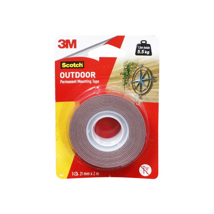 Double Tape 3M Scotch Outdoor Permanent Mounting Tape 4011 5.5 kg Shopee Singapore