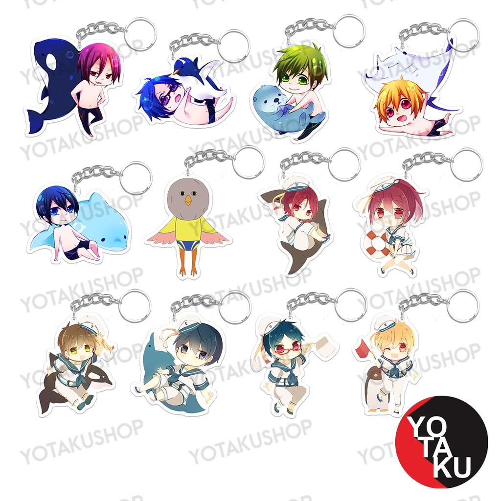 Free Iwatobi Swim Club Anime Acrylic Keychain Gc10005 Shopee Singapore