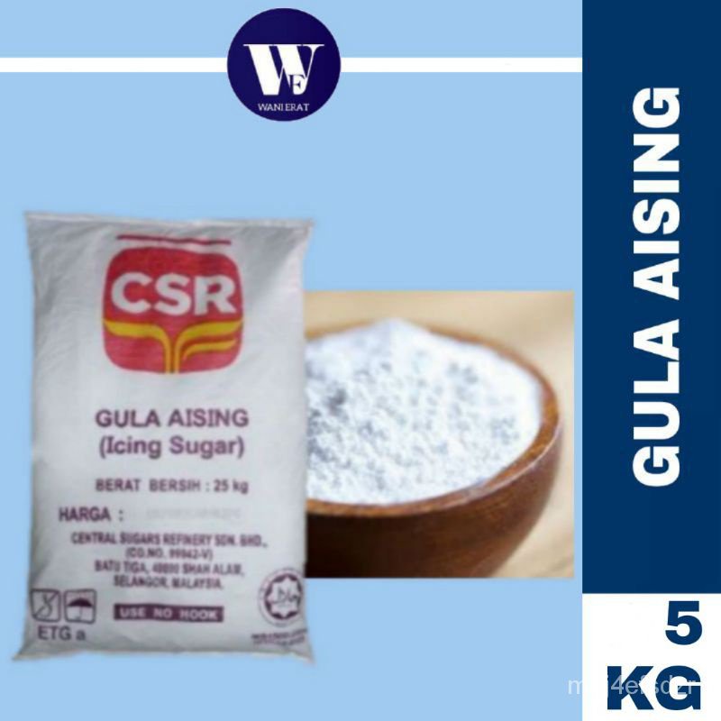 5kg Gula Aising Icing Sugar Gula Icing 3fel Shopee Singapore