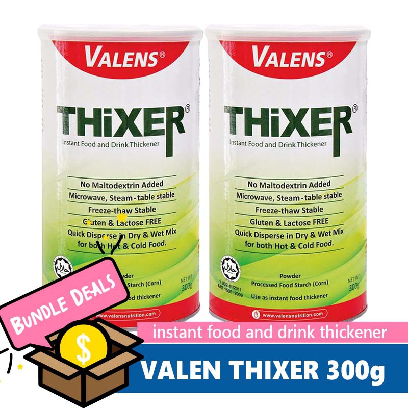 Bundle Of 2 Valens Thixer Food Thickener 300g Suitable For Abbott Ensure Milk Liquid Corn Starch Shopee Singapore