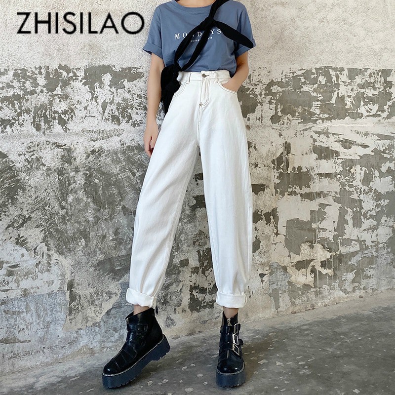 plus size high waisted white pants