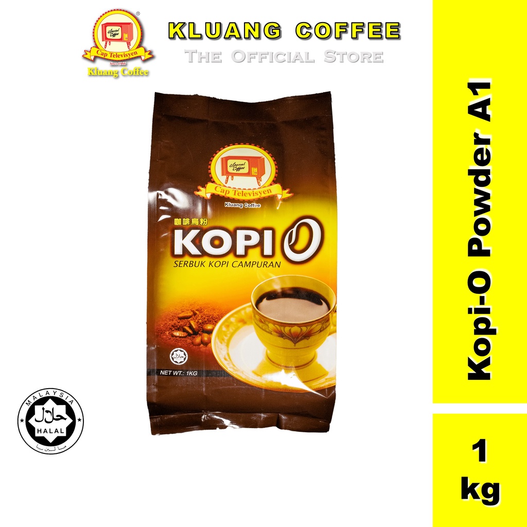Malaysia] kluang black coffee cap televisyen kopio powder grade