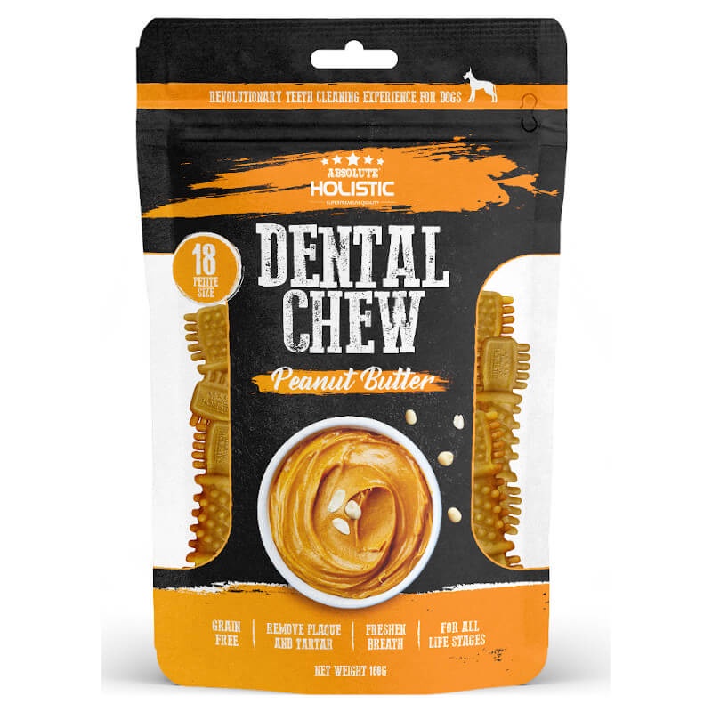 Absolute Holistic Dental Chew Multipack 160g (Peanut Butter) Shopee