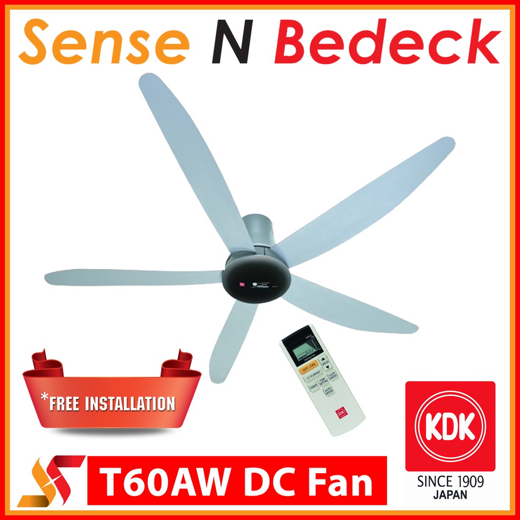 T60AW 60 Inch KDK DC Motor Ceiling Fan | Ready Stock ...