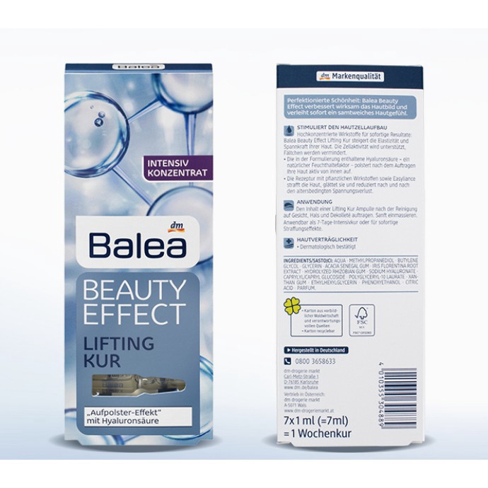 Dm Balea Hyaluronic Acid Lifting Firming Moisturizing Concentrate Shopee Singapore