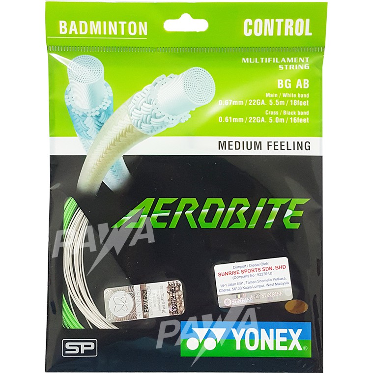 Yonex Aerobite Badminton String 100 Original Sunrise Shopee Singapore