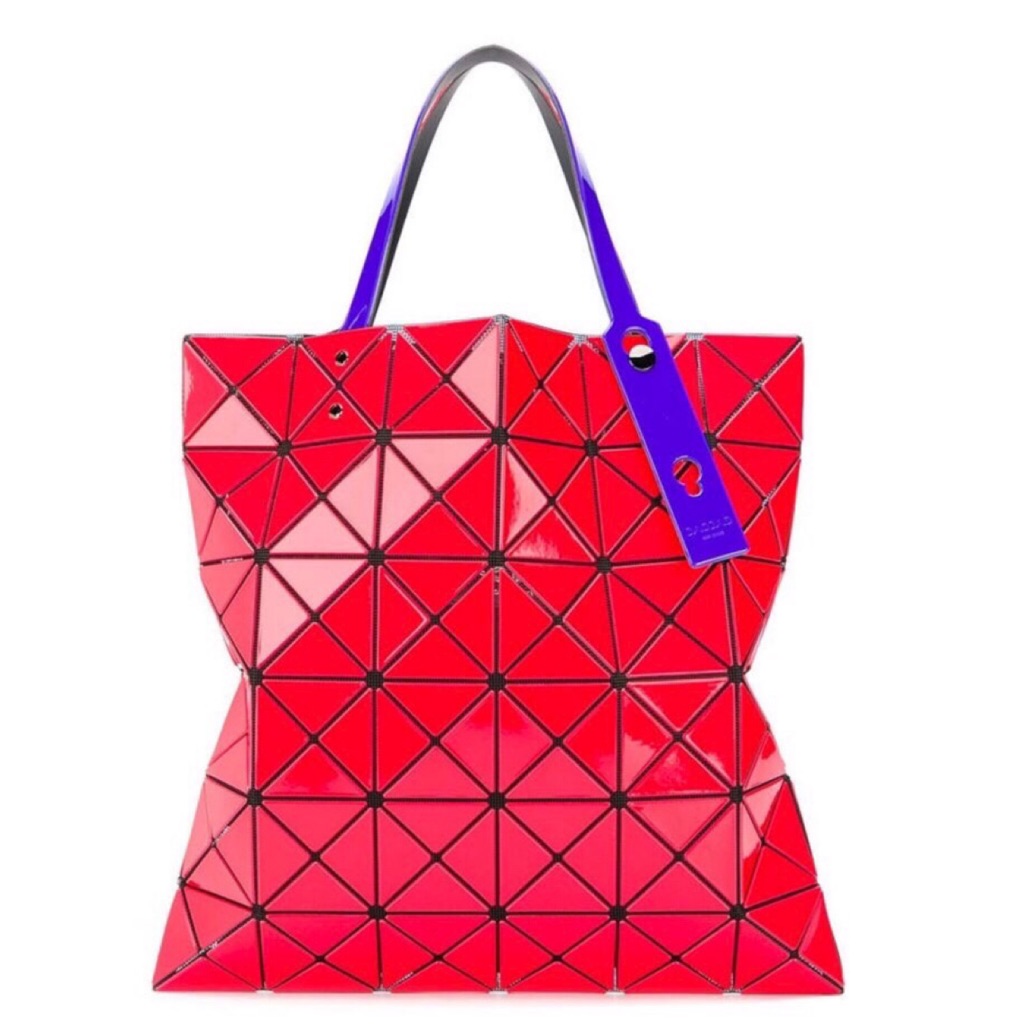 Issey Miyake Bao Bao Lucent Red with Purple Strap (Comes with 1 Year ...