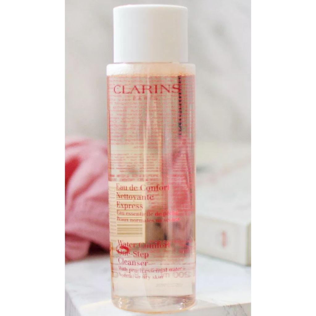 clarins peach one step cleanser