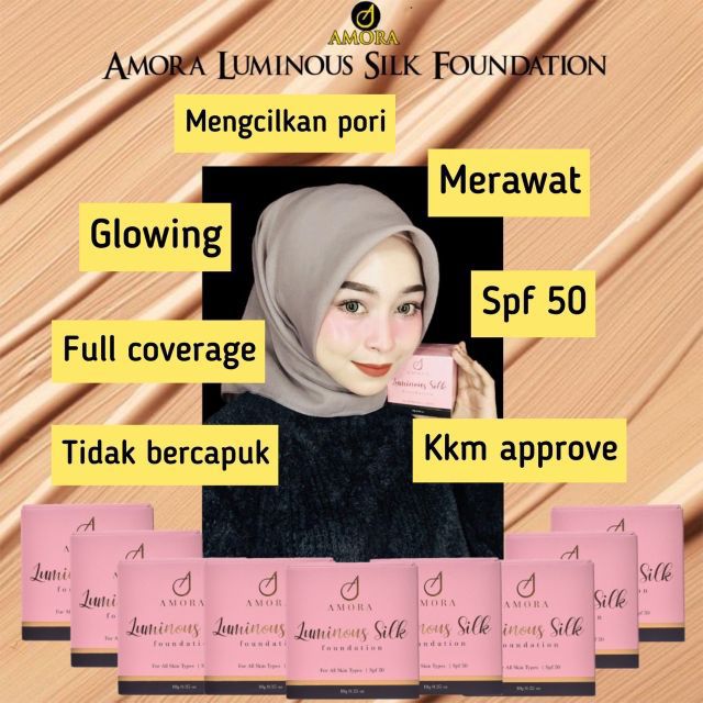 amora luminous silk foundation