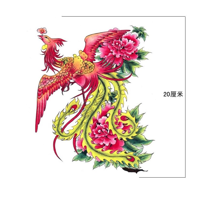 Phoenix Bird Tattoo Stickers Waterproof Women S Fashion Ready